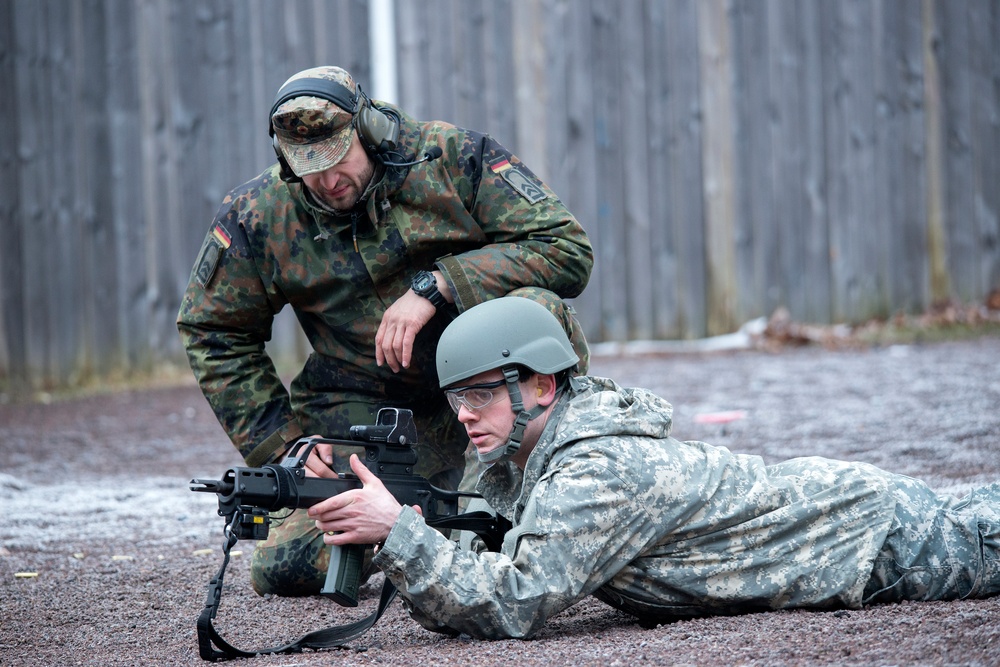 SOCEUR/SOCAF service members at German Schutzenschnur qualification, Panzer Range Complex, Boeblingen Germany