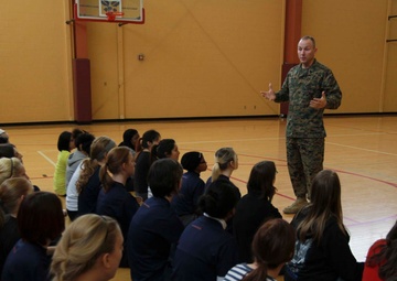 Michigan, Ohio, Marines, recruits participate in female pool function