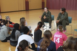 Michigan, Ohio, Marines, recruits participate in female pool function