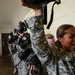 Basic training soldiers enter gas chamber