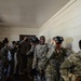 Basic Training soldiers enter gas chamber