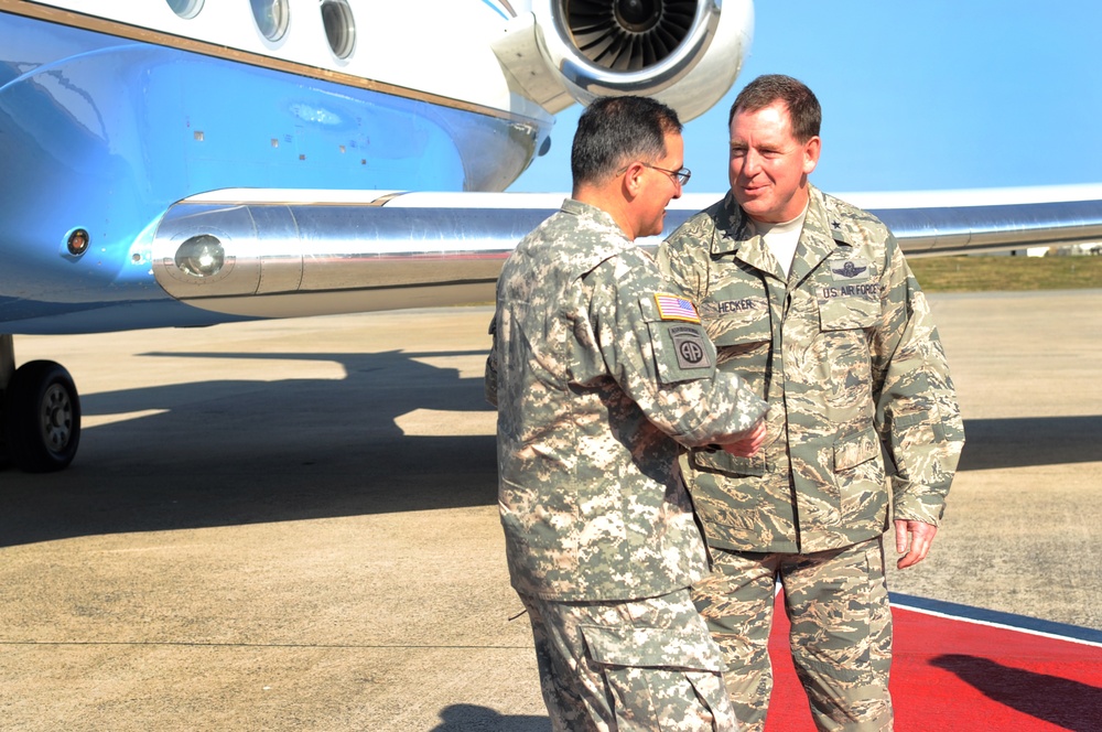 USFK commander arrives at Kadena Air Base