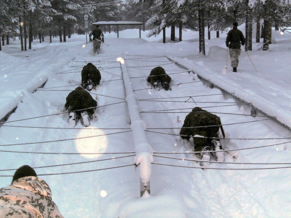 Marines and Finnish forces train in sub-zero conditions
