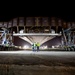 US Navy flyover bridge moved into place