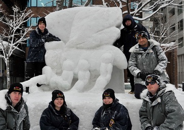 2014 Navy Misawa Snow Team continues sculpting for the 65th Annual Sapporo Snow Festiva