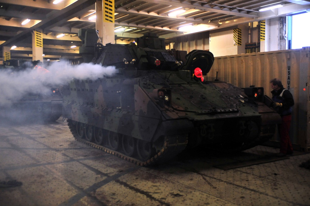 21st TSC provides logistical support to EAS equipment transportation