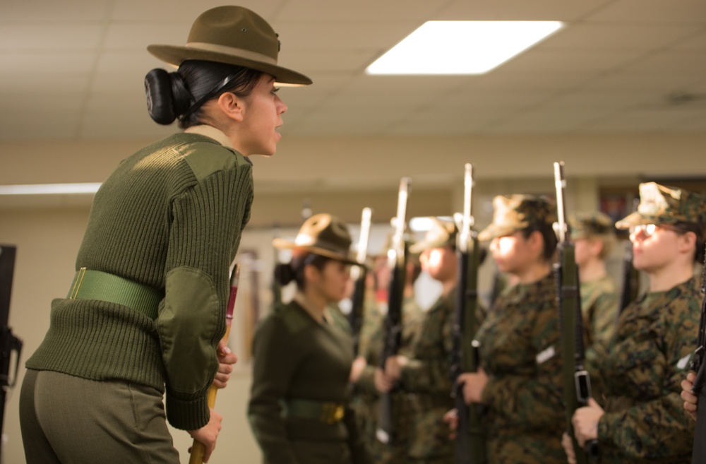 Discipline drilled into Marine recruits on Parris Island