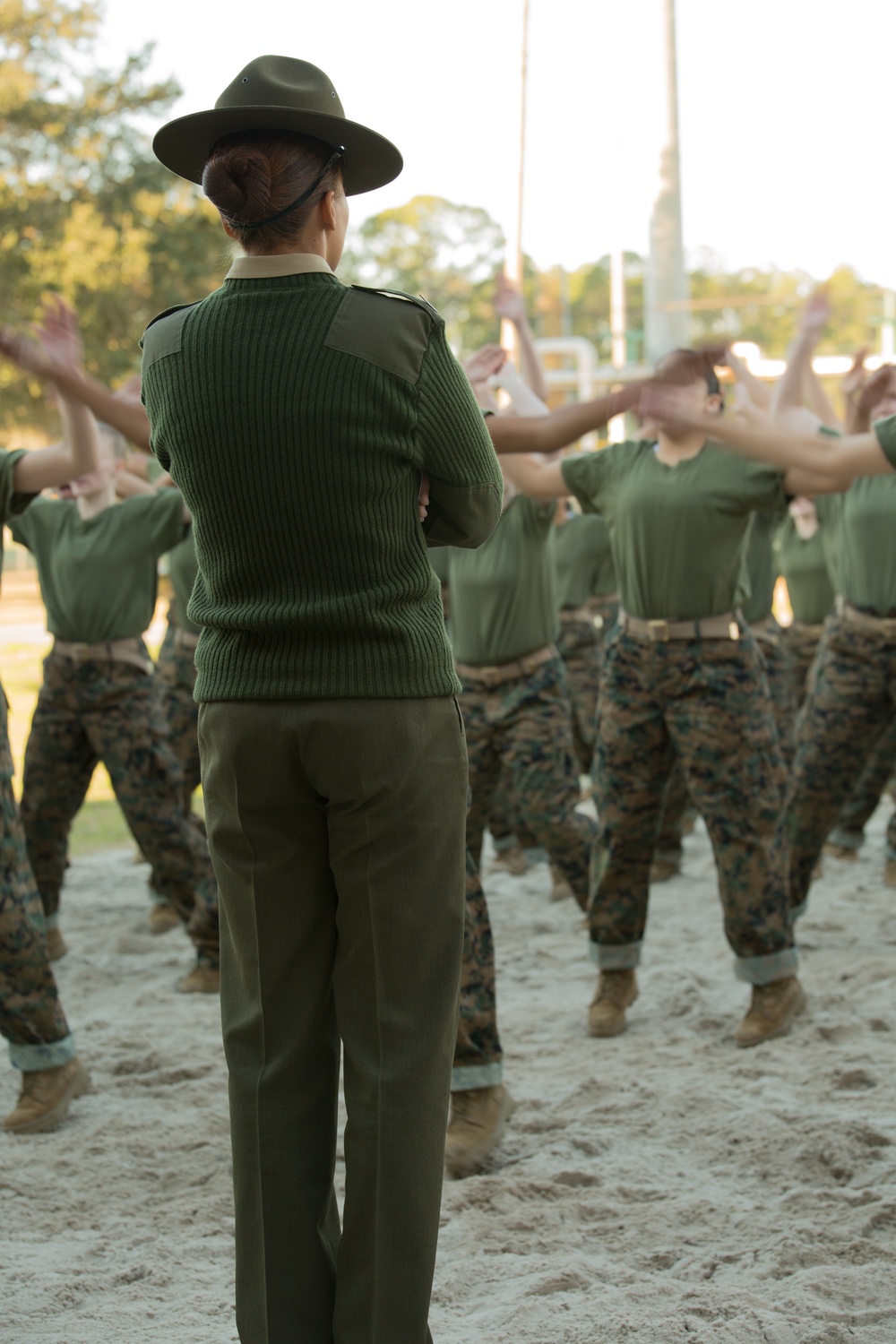 Discipline drilled into Marine recruits on Parris Island