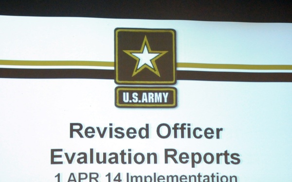USAR MTT briefs OER revisions