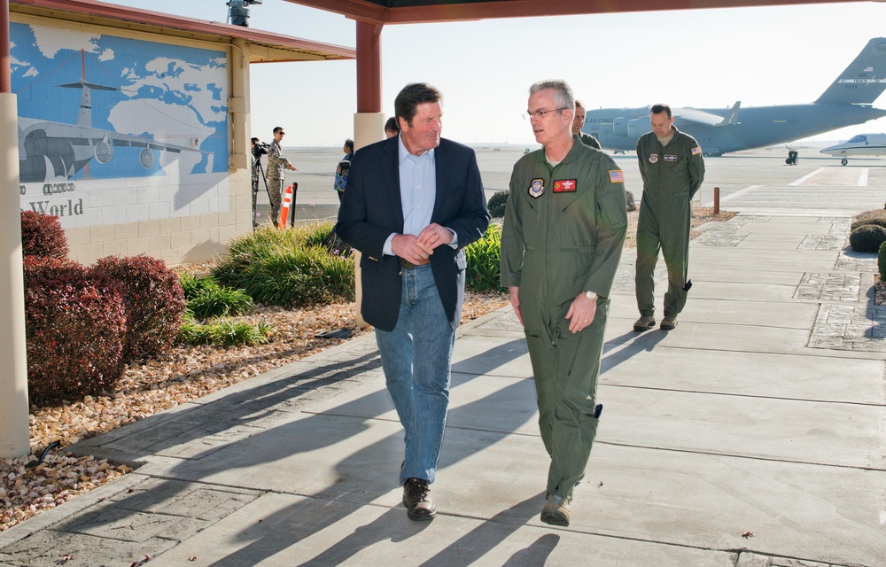 Congressman Garamendi visits Travis AFB