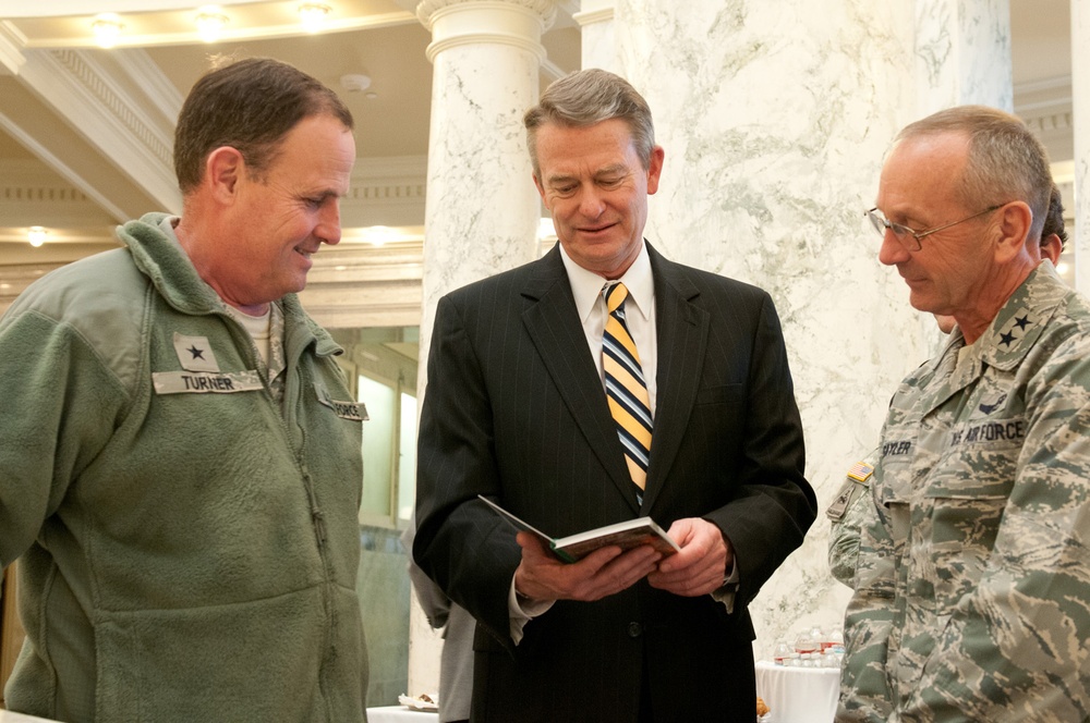 Legislative day reveals military history exhibit, now inside state capitol
