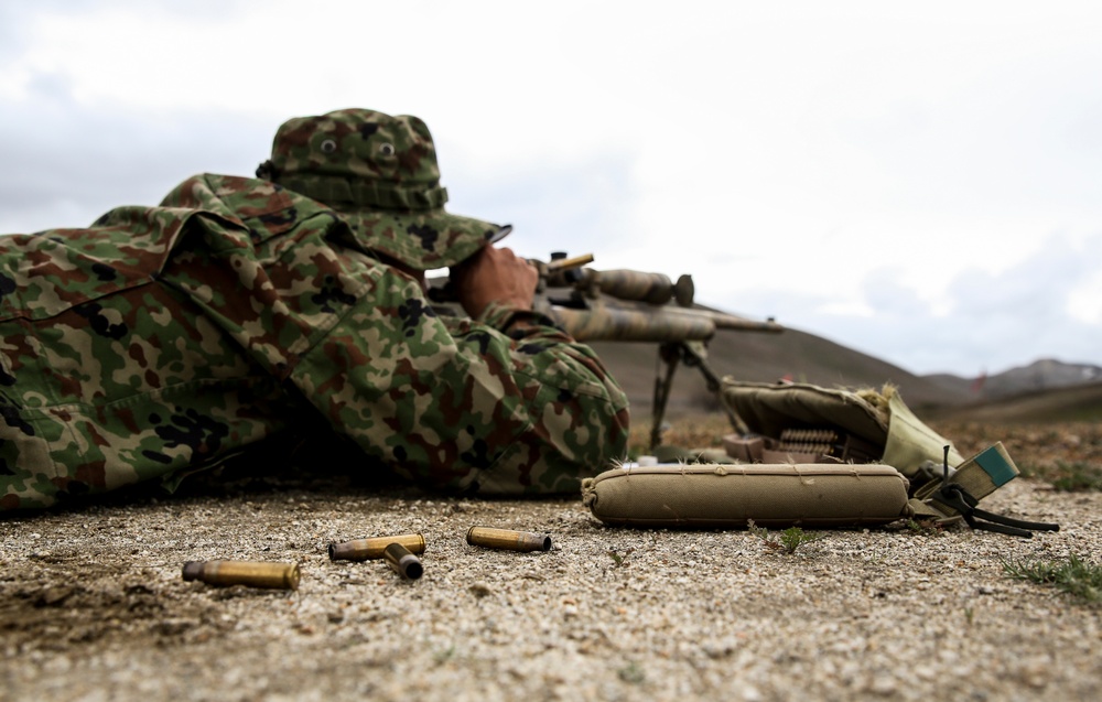 Marine Scout Snipers train JGDSF Fundamentals of Shooting