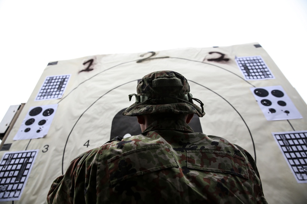 Marine Scout Snipers train JGDSF Fundamentals of Shooting