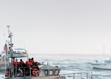 Coast Guard motor lifeboat crews patrol Mavericks