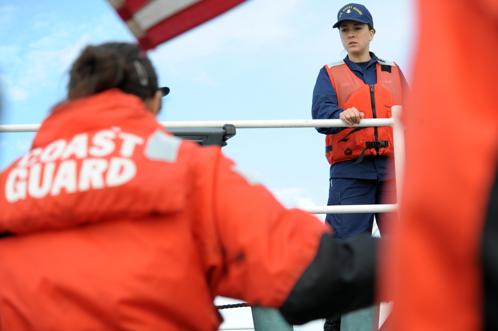 The Coast Guard Cutter Tern crew patrols Mavericks
