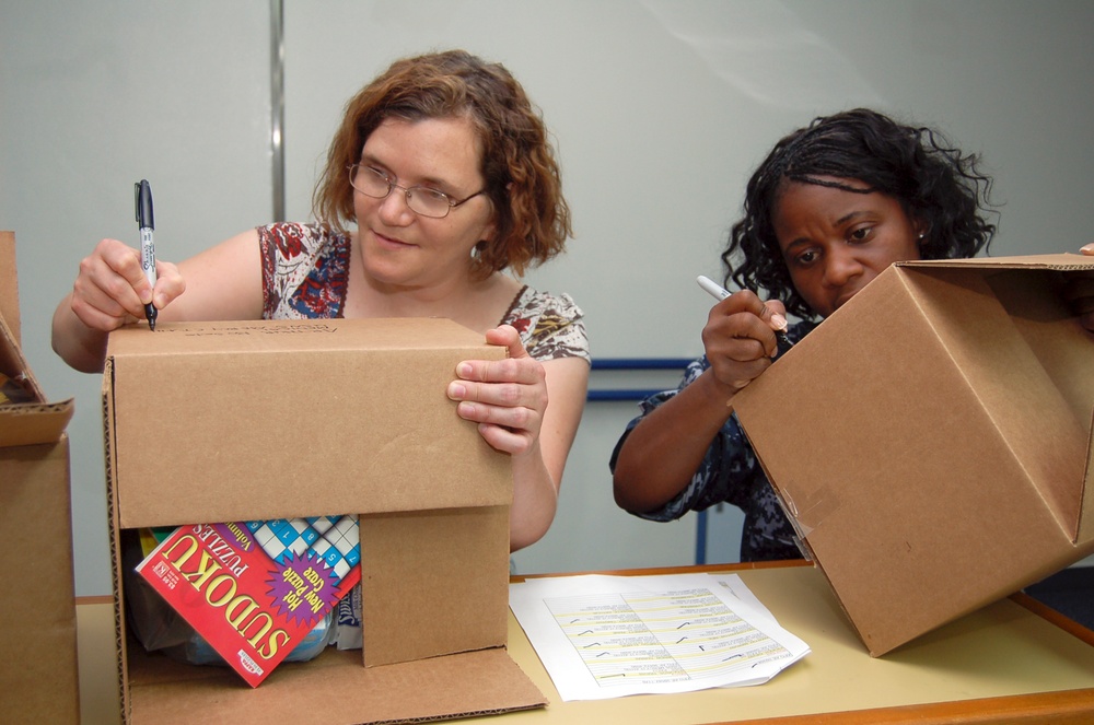 Addressing care packages