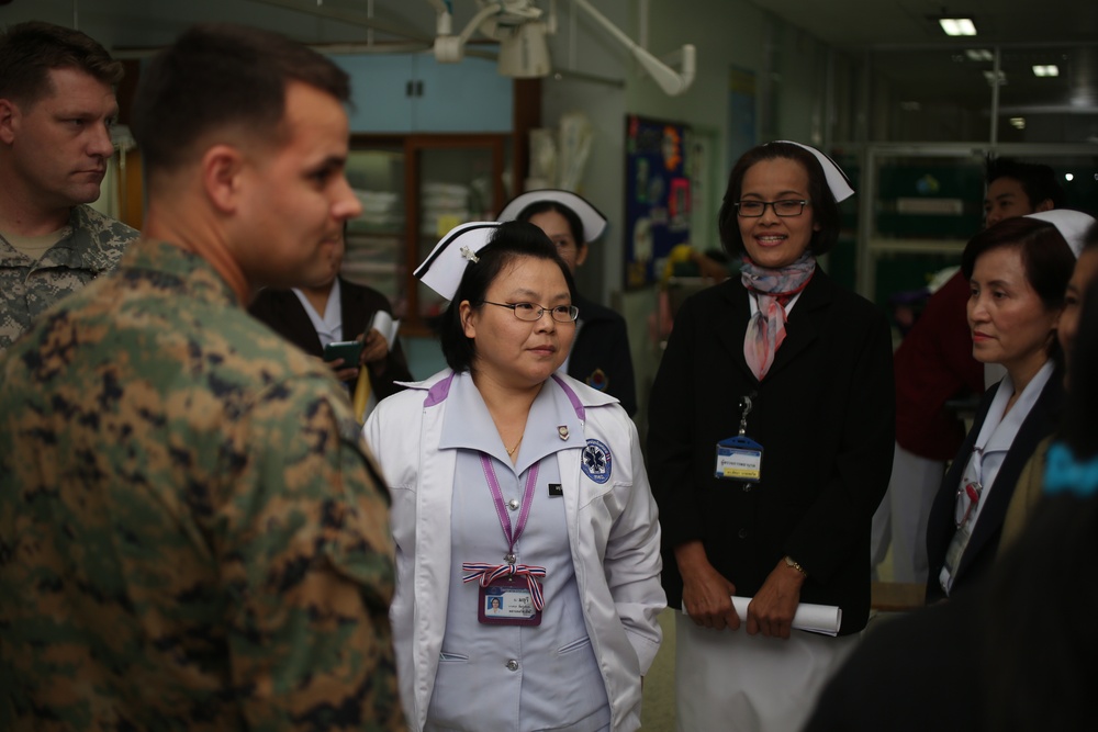 CJCMOTF members visit hospital during Cobra Gold 2014