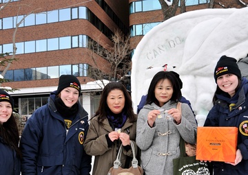 2014 Navy Misawa Snow Team makes progress on snow sculpture