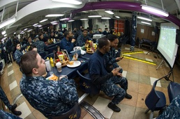 USS George Washington hosts Super Bowl XLVIII party