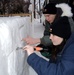2014 Navy Misawa Snow Team completes 'Fighting Bee' snow sculpture