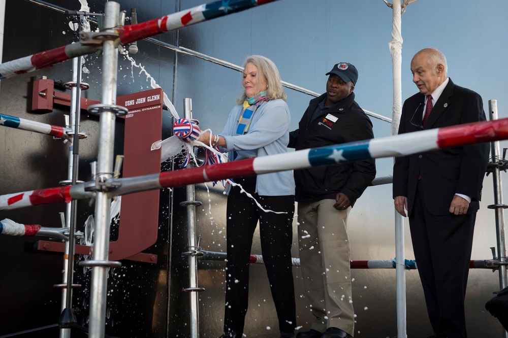 Mobile Landing Platform (MLP 2) John Glenn ceremony