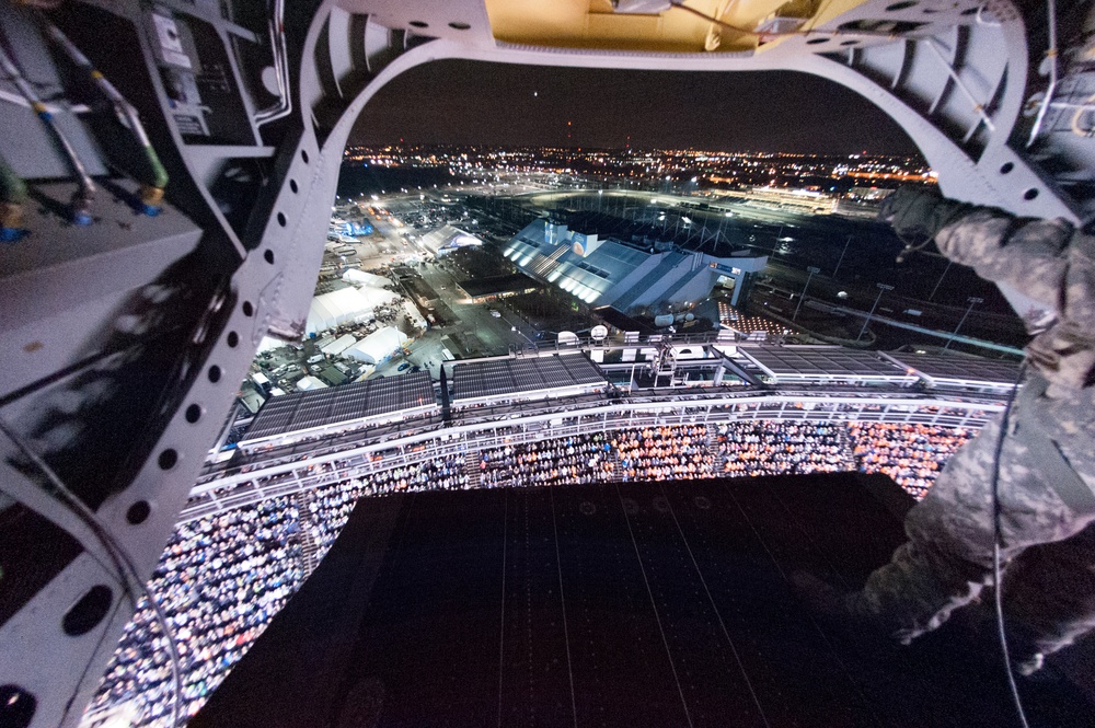 DVIDS Images Wings of Destiny fly over Super Bowl [Image 1 of 19]