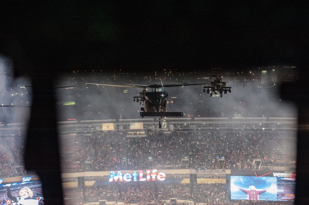 Wings of Destiny fly over Super Bowl