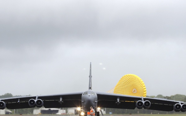 Stratofortress land at Royal Australian Air Force Base Darwin