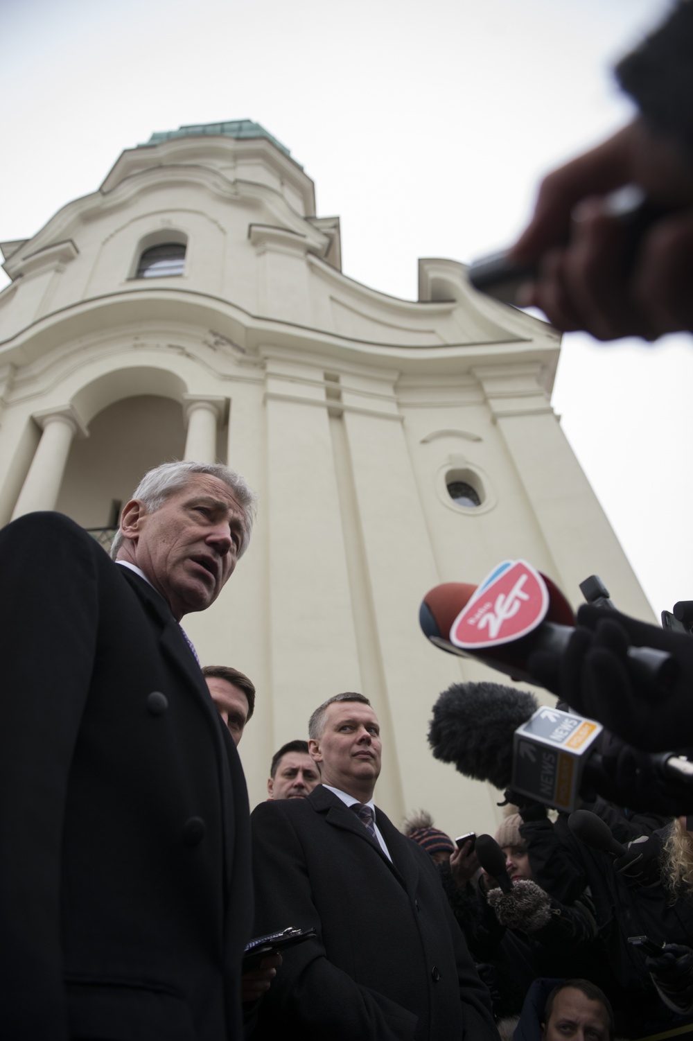 US Secretary of Defense Hagel visits Poland