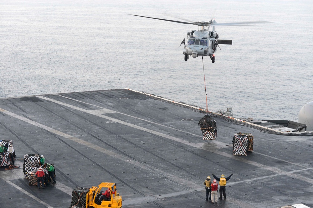 USS Harry S. Truman receives supplies