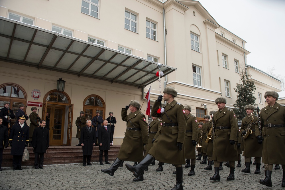 US Secretary of Defense Hagel visits Poland