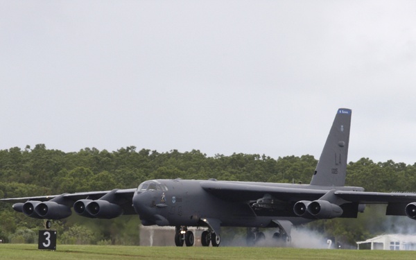 Stratofortress lands at Royal Australian Air Force Base Darwin