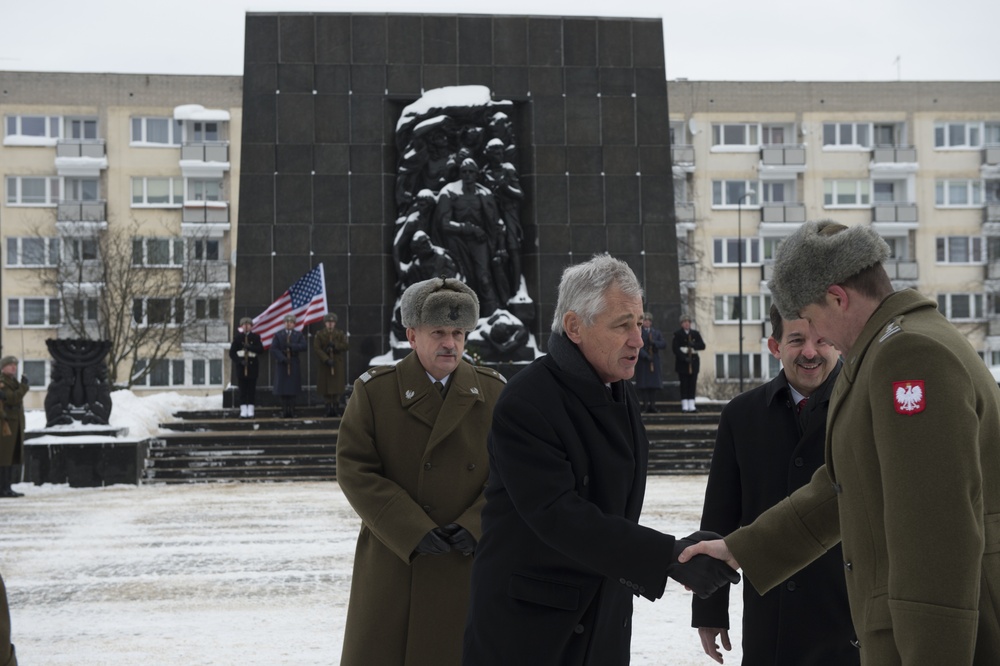 Secretary of defense visits Poland