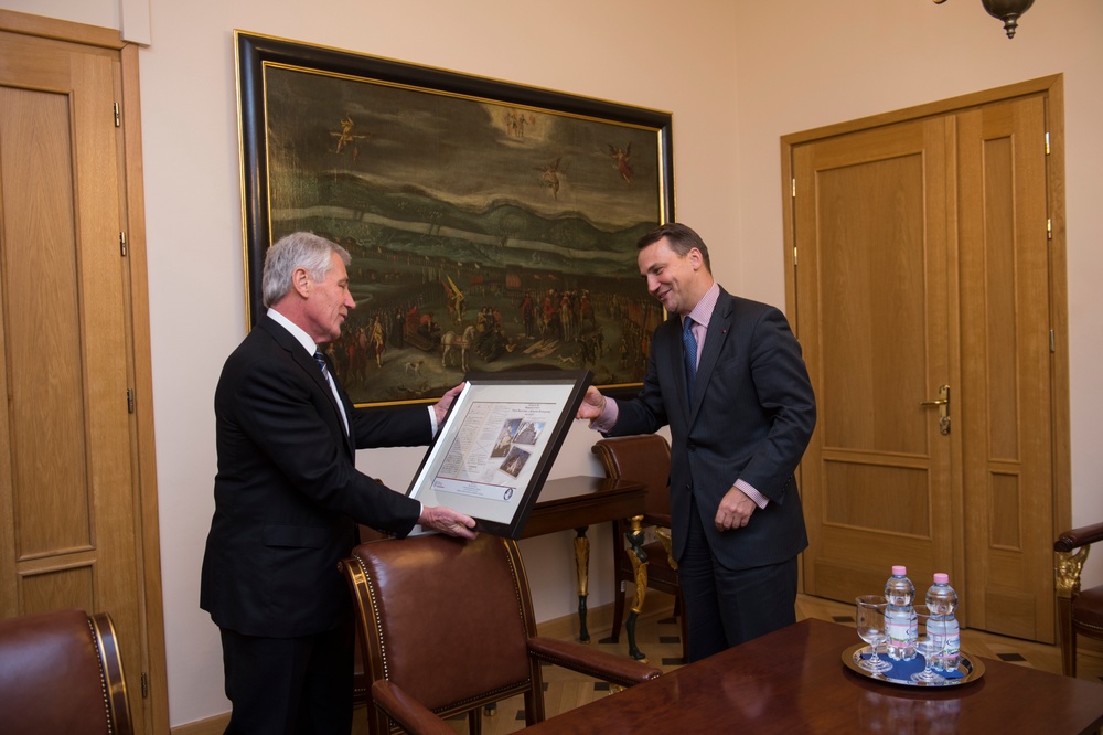 Secretary of defense meeting in Poland