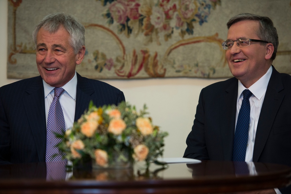 Secretary of defense visits Poland