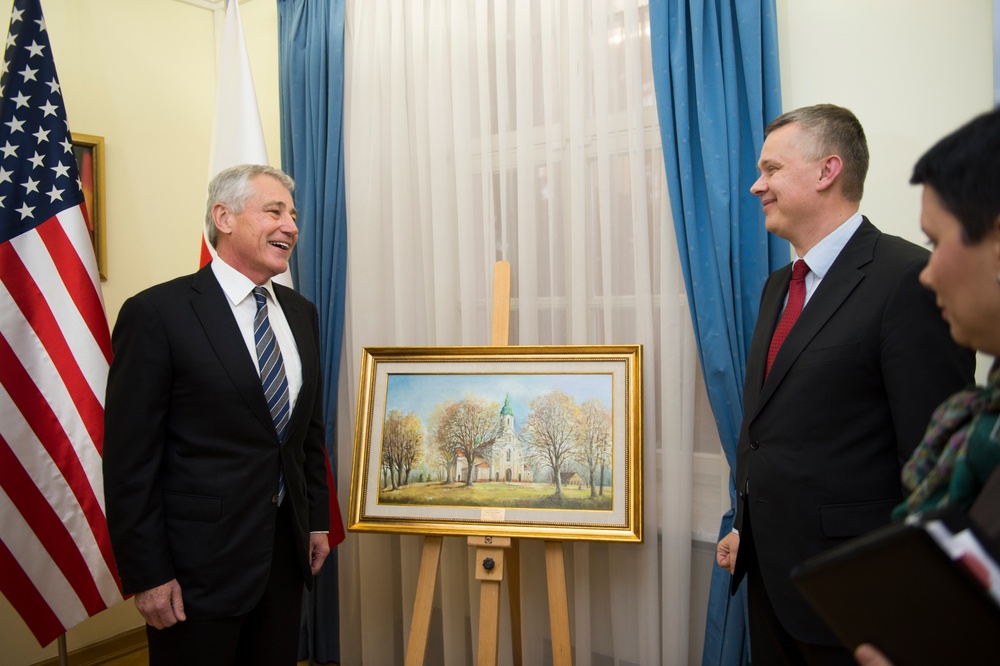 Secretary of defense visits Poland