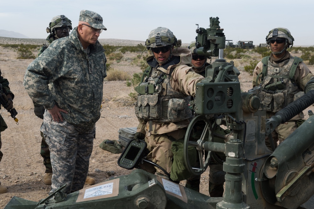 US Army Chief of Staff visits Fort Irwin