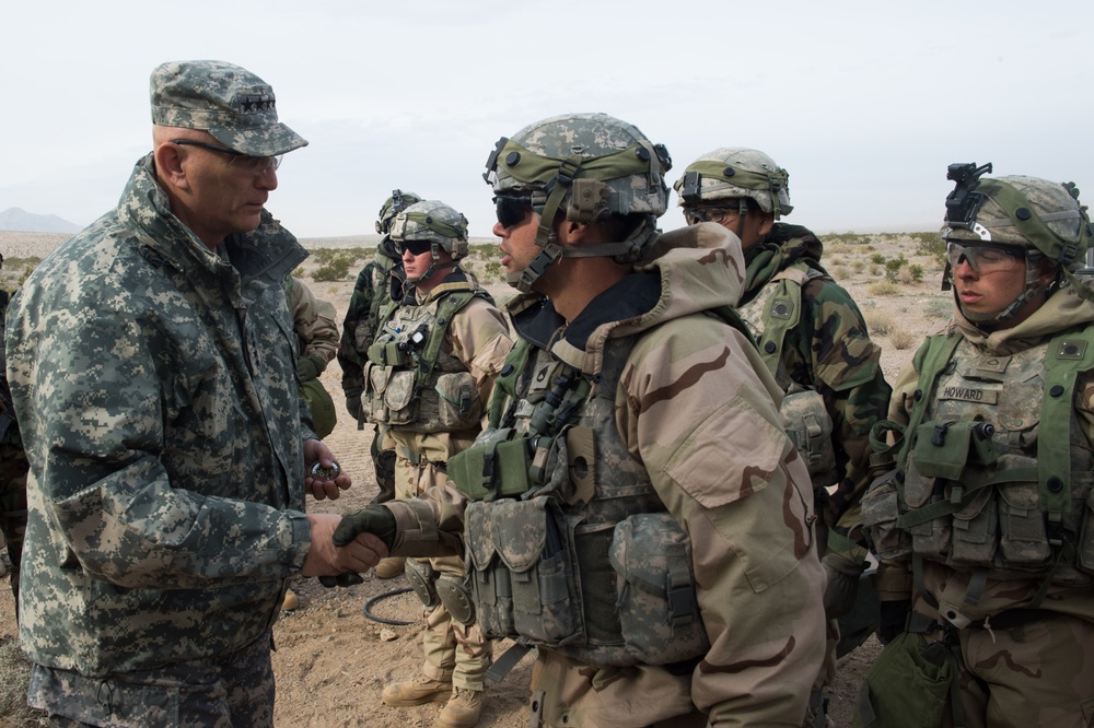 US Army Chief of Staff visits Fort Irwin