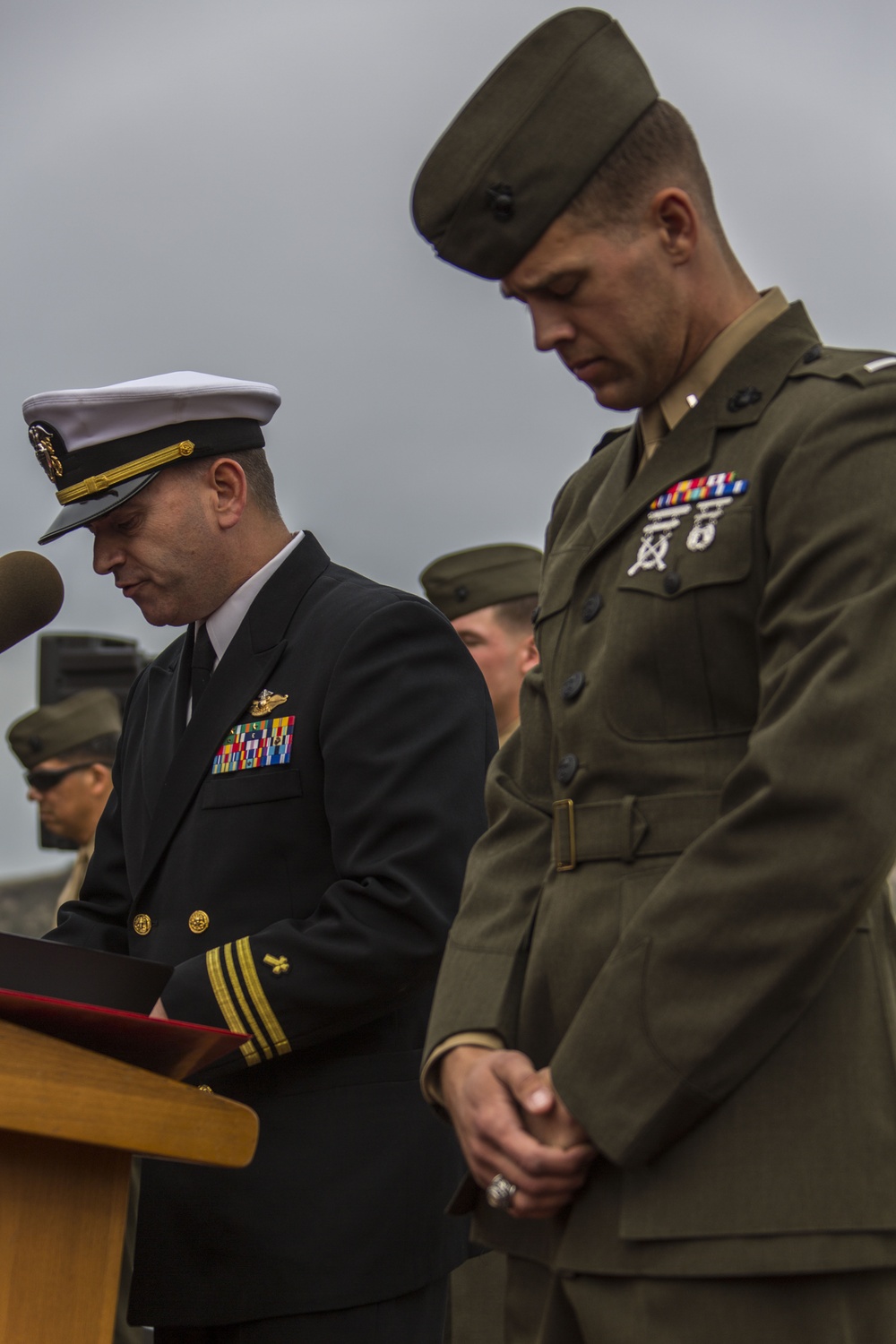 1st Marine Regiment Battle Colors re-dedication ceremony