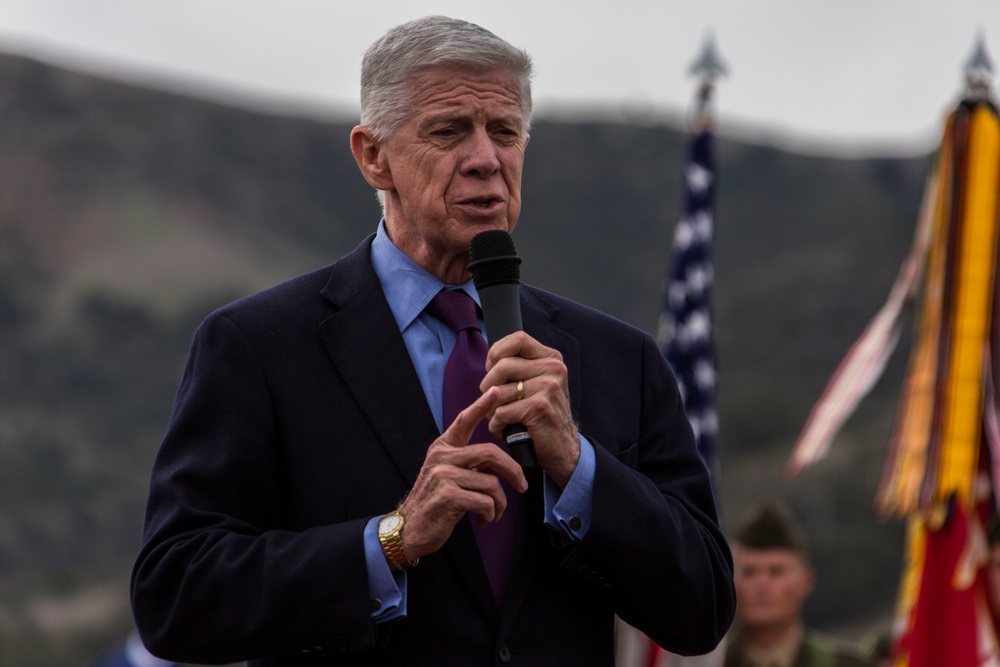 1st Marine Regiment Battle Colors re-dedication ceremony