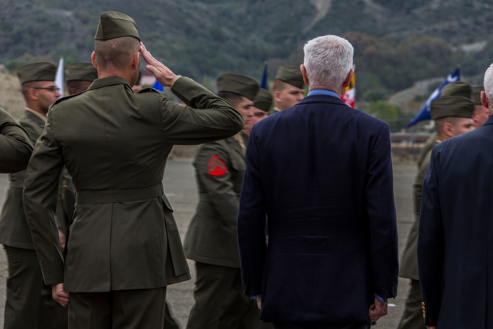 1st Marine Regiment Battle Colors re-dedication ceremony
