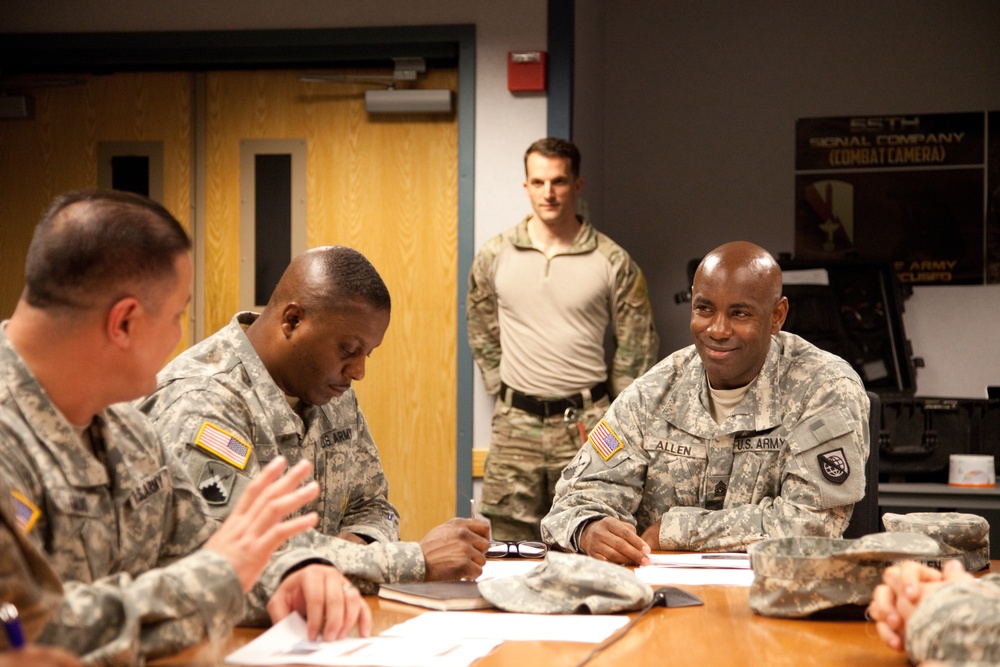 NETCOM Command Sgt. Maj. Allen visit