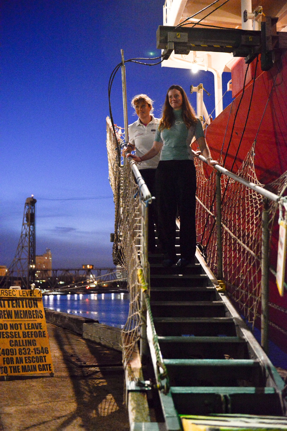 Survivors arrive in port after rescue at sea