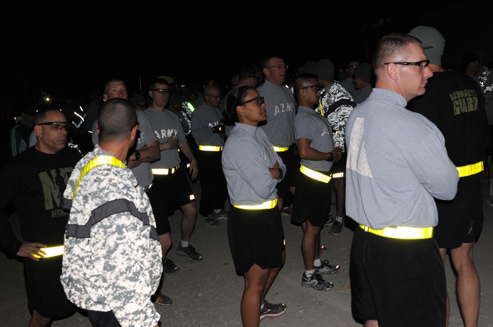 349th QM Company hosts race at KAF in honor of National Guard birthday