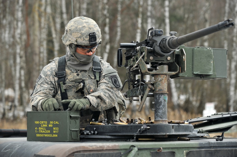 1-91 Cavalry Regiment (Airborne) platoon-level live fire exercise, Grafenwoehr, Germany