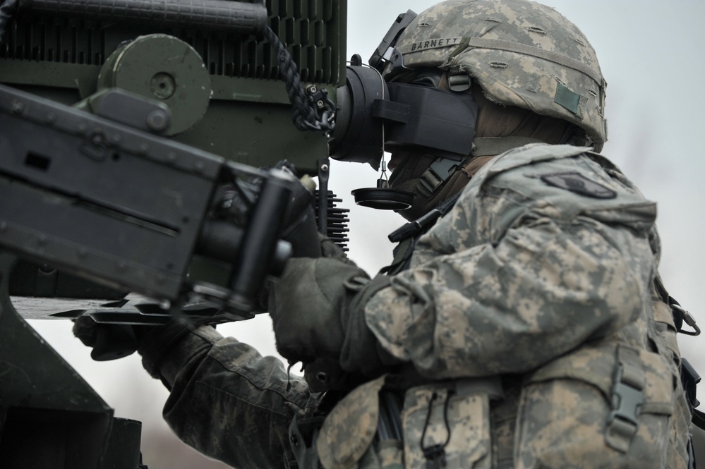 1-91 Cavalry Regiment (Airborne) platoon-level live fire exercise, Grafenwoehr, Germany