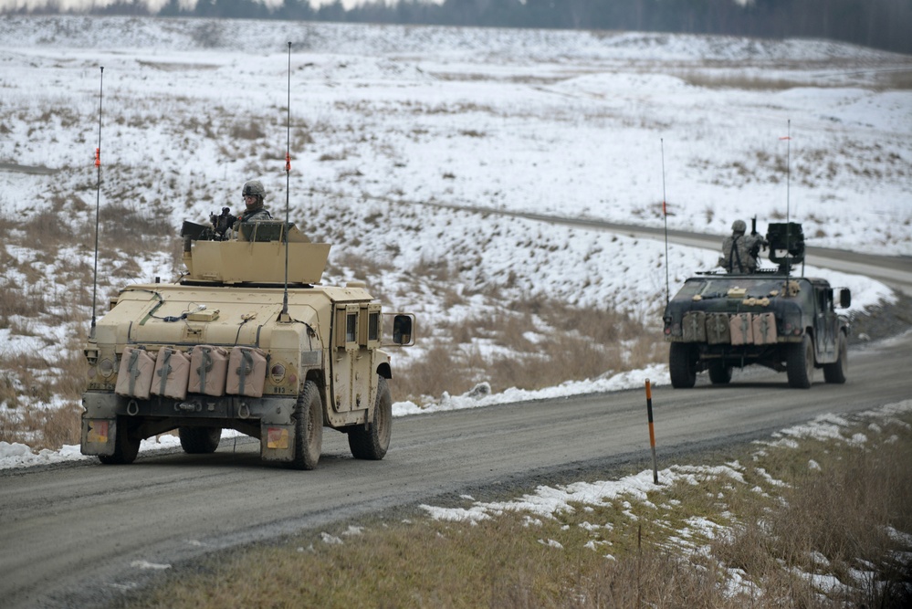 1-91 Cavalry Regiment (Airborne) platoon-level live fire exercise, Grafenwoehr, Germany