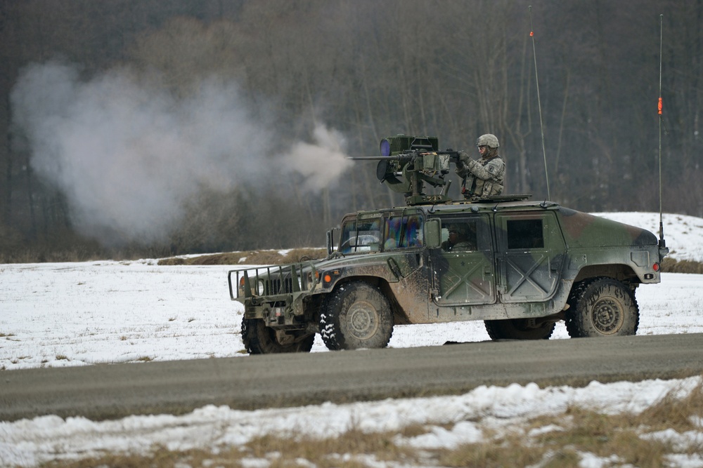 1-91 Cavalry Regiment (Airborne) platoon-level live fire exercise, Grafenwoehr, Germany