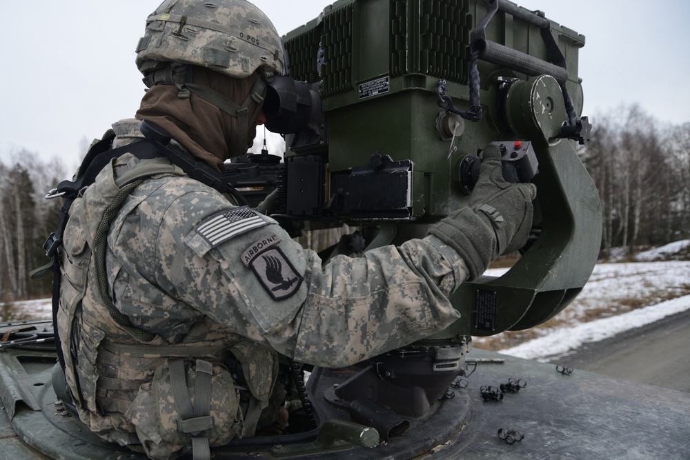 1-91 Cavalry Regiment (Airborne) platoon-level live fire exercise, Grafenwoehr, Germany