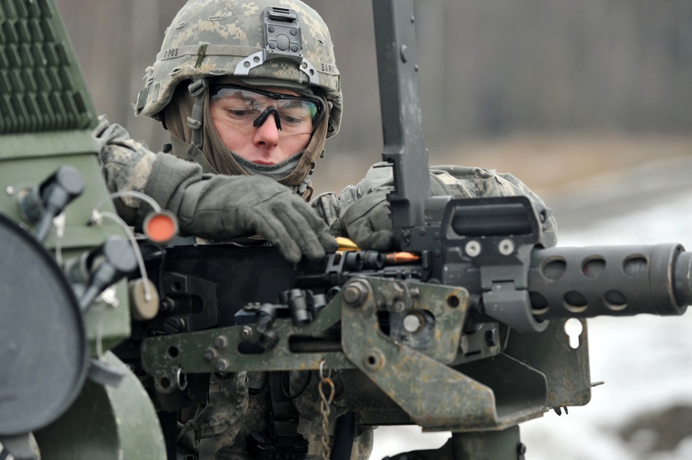 1-91 Cavalry Regiment (Airborne) platoon-level live fire exercise, Grafenwoehr, Germany